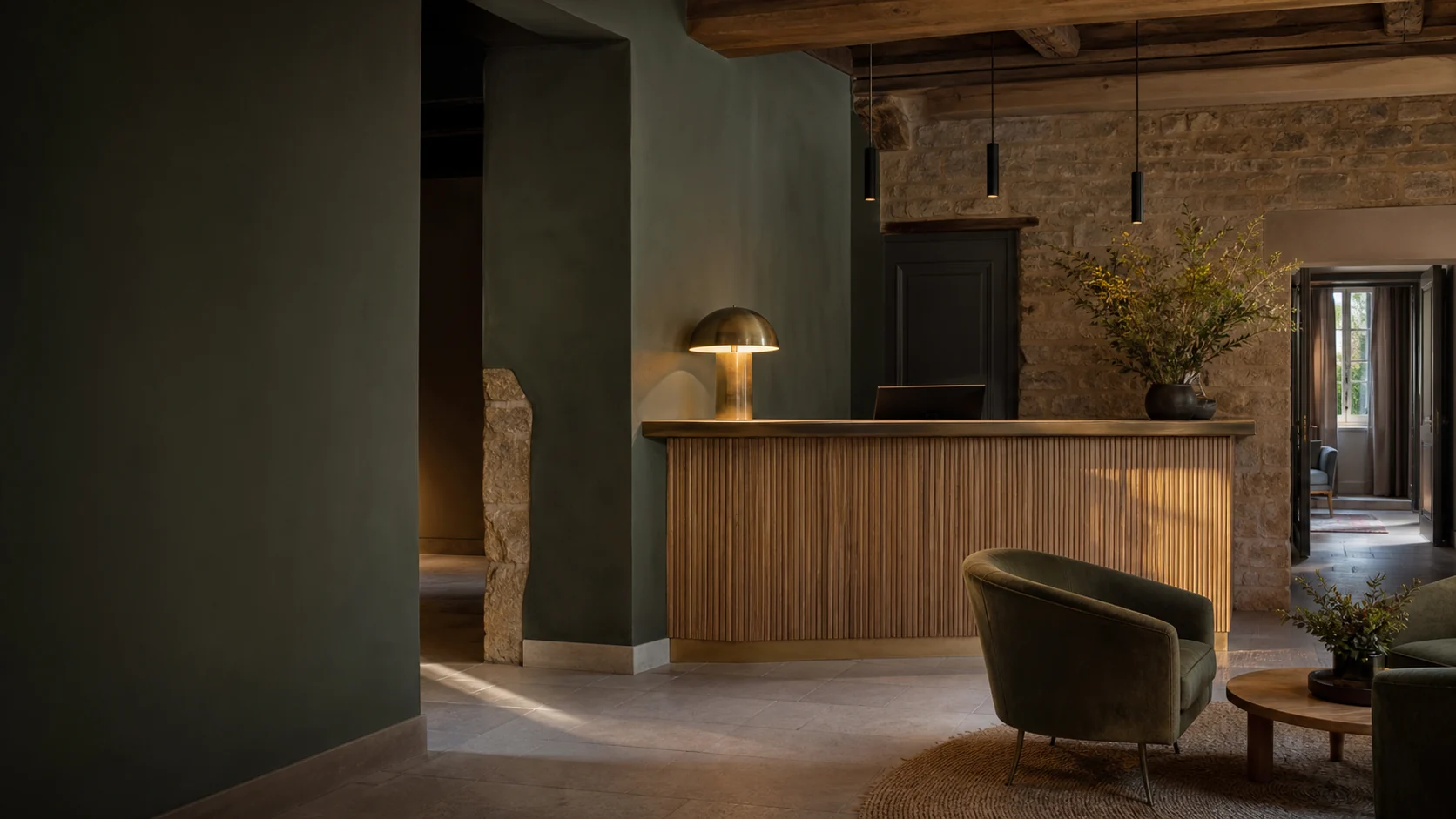 Salon d'accueil d'un hôtel équipé de Lobbii